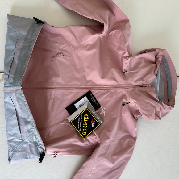 Pink Arcteryx Beta Series Beta LT JacketHooded Hardshell Unisex Jacket Size M - Picture 6 of 7